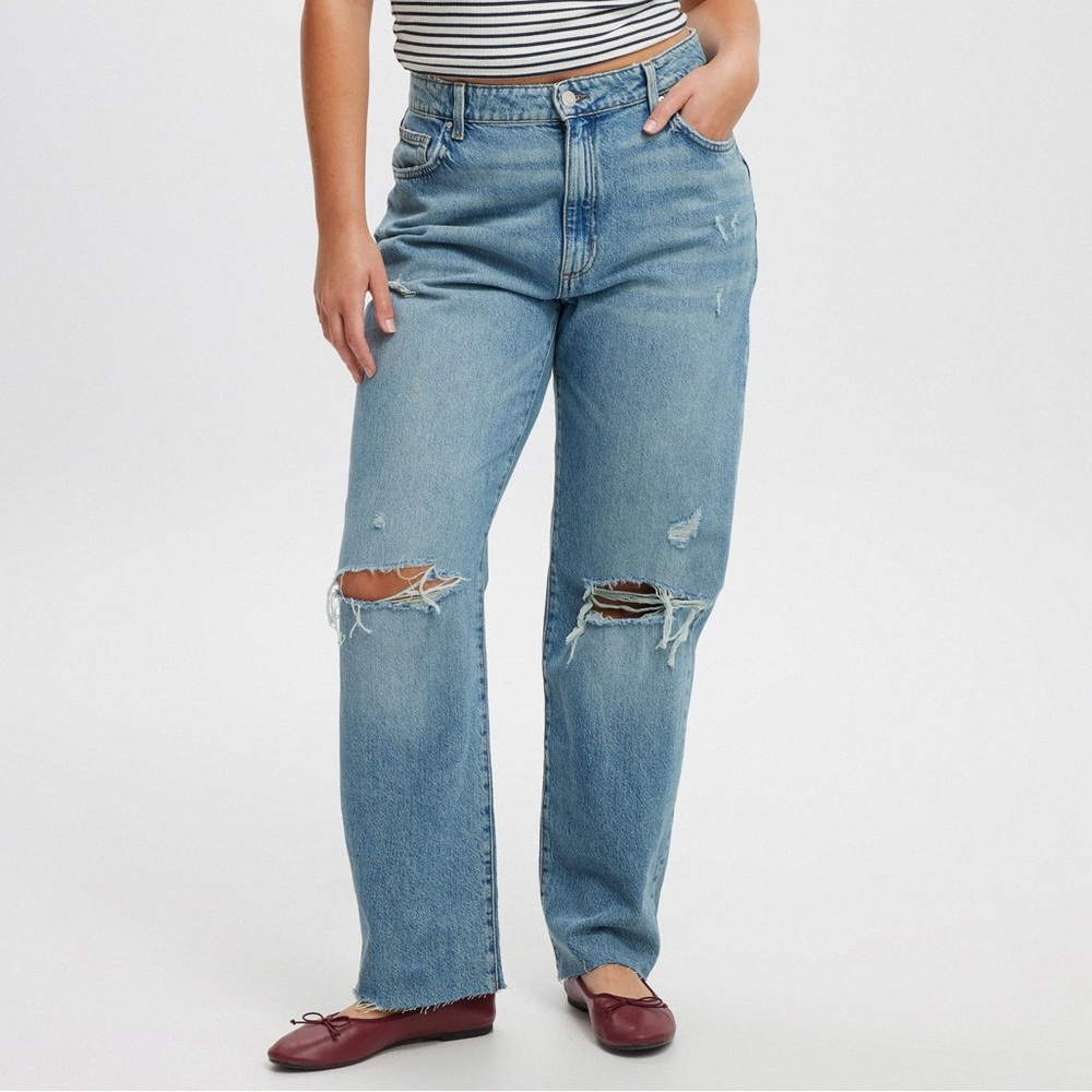 Cotton On Blue Distressed Women Jeans